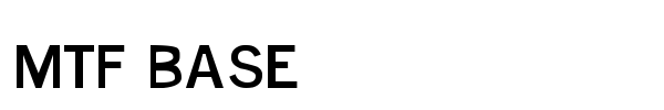 MTF Base font preview